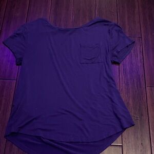 Aeropostale Short Sleeve Tee in Deep Purple